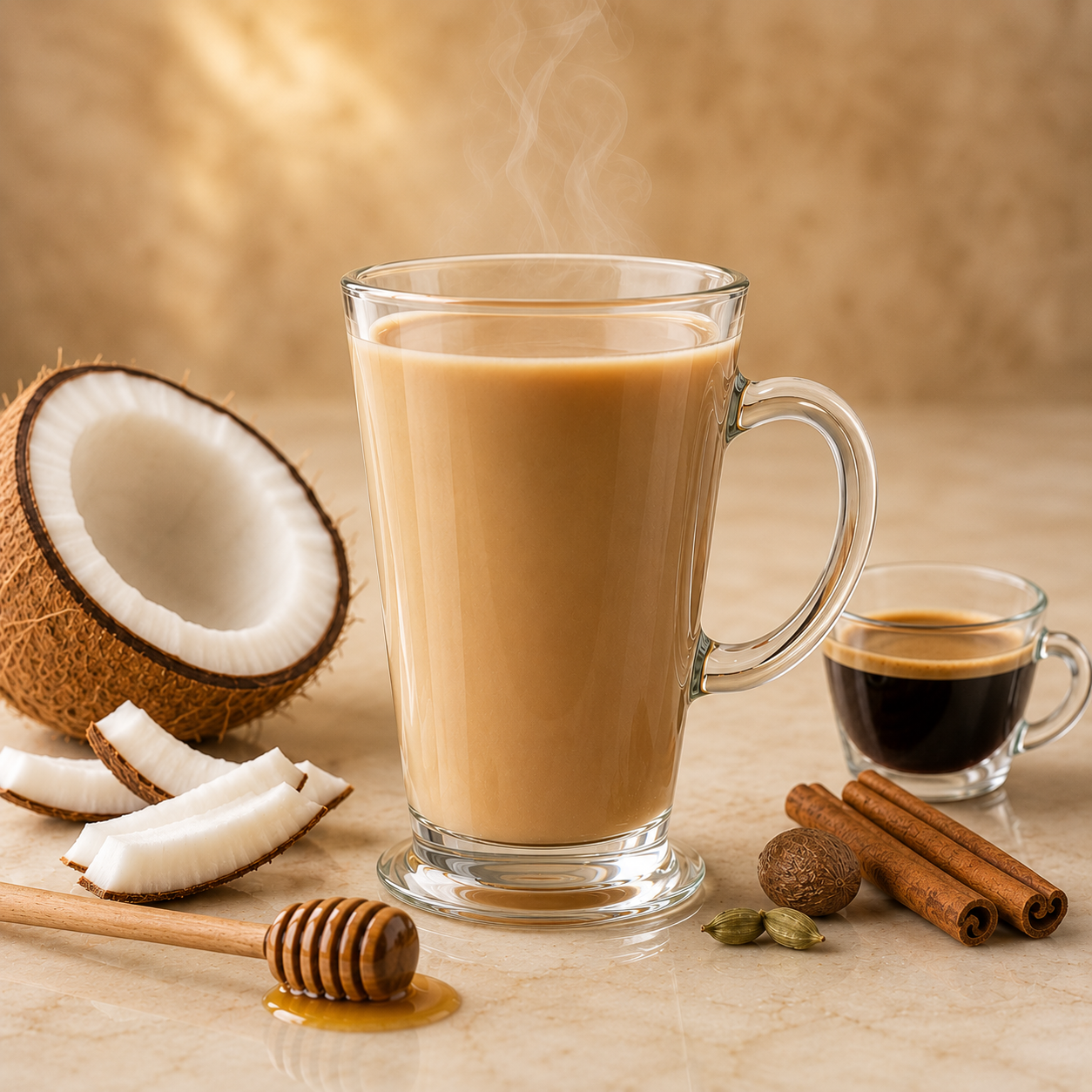 Spiced Coconut Coffee Drink